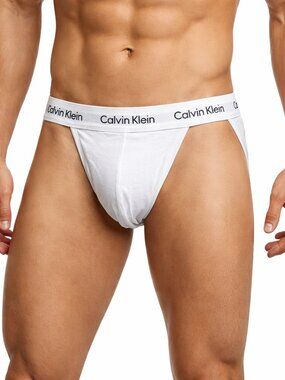 Calvin Klein Men's Underwear Cotton Stretch 2-Pack Jock Strap - XL - Brand new!